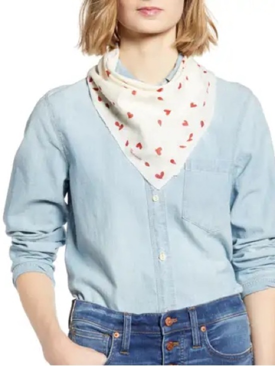Madewell Accessories - Madewell Cotton Heart Scarf